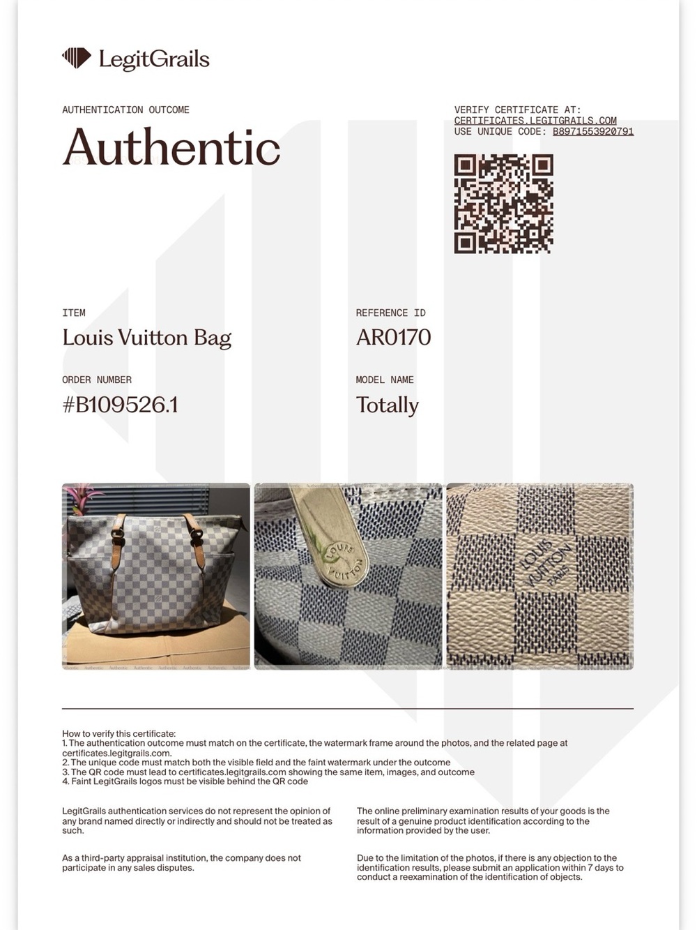 Louis Vuitton Totally MM Damier Azur Tote Bag w/ Padlock & Key - Picture 16 of 16